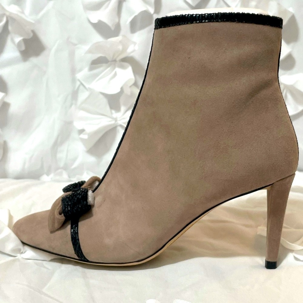 Karl Lagerfeld Paris Mona Bow Taupe Bootie